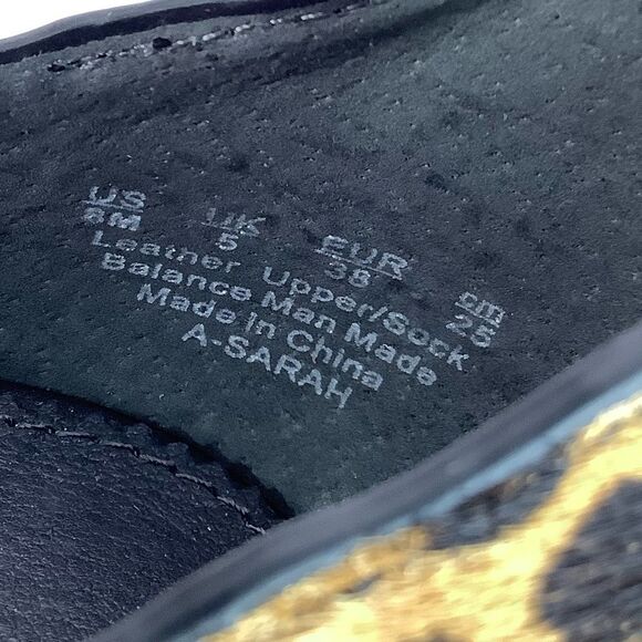 Sarto By FRANK SARTO A-Sarah Heel Calf Hair Cheetah Print Pointy Toe Brown SZ 8 - Picture 11 of 12